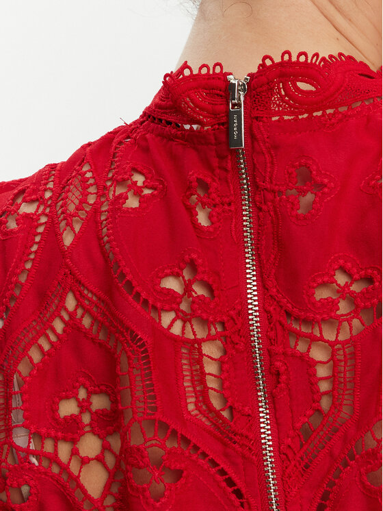 Morgan Morgan Bluzka 251-OMBRE Czerwony Regular Fit