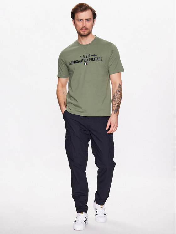Aeronautica Militare Aeronautica Militare T-shirt 231TS2099J584 Verde Regular Fit
