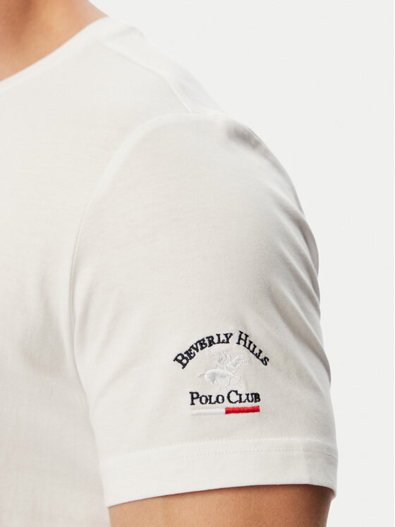 Beverly Hills Polo Club Beverly Hills Polo Club Majica F-SS26M-TS0005 POL Bela Regular Fit