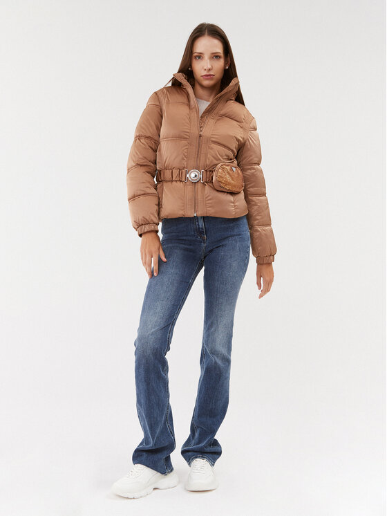 Guess Guess Zimní bunda Lucia W3BL19 WEX12 Hnědá Regular Fit