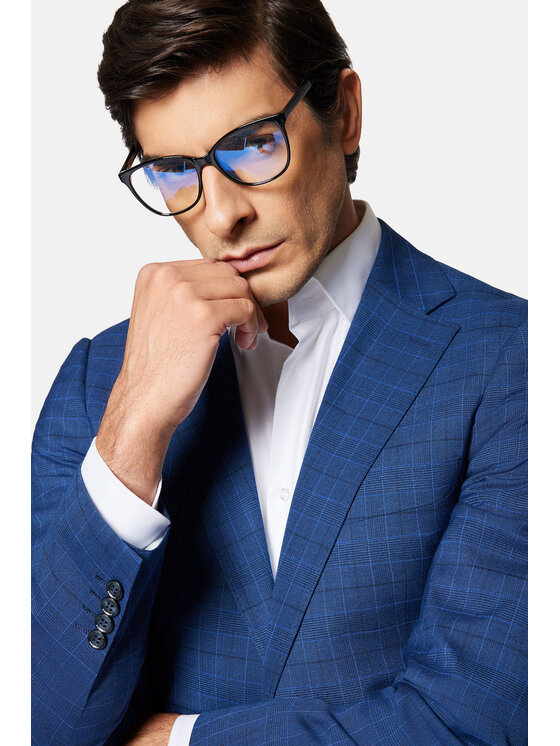 Lancerto Lancerto Garnitur Rennes GA073124000010 Granatowy Slim Fit