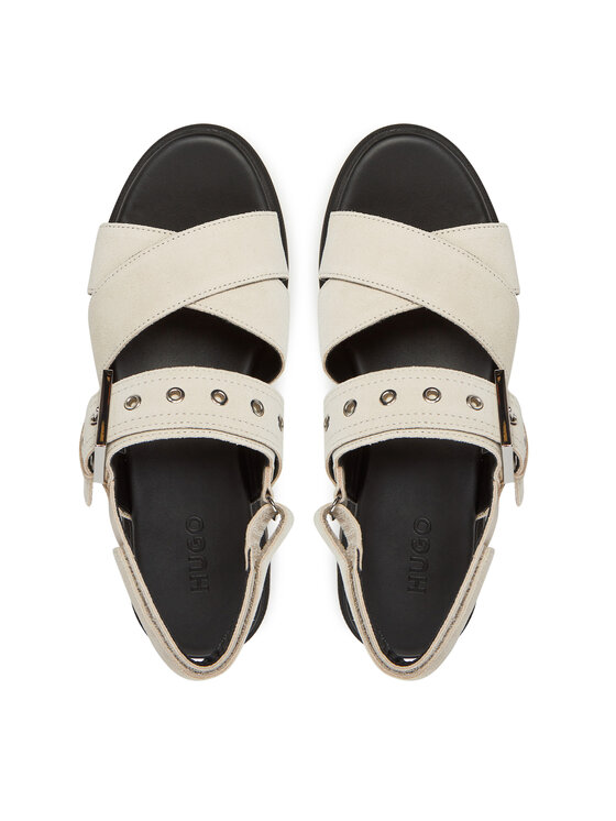 HUGO HUGO Szandál Kris_Sandal_BKSD 50541753 Ekru