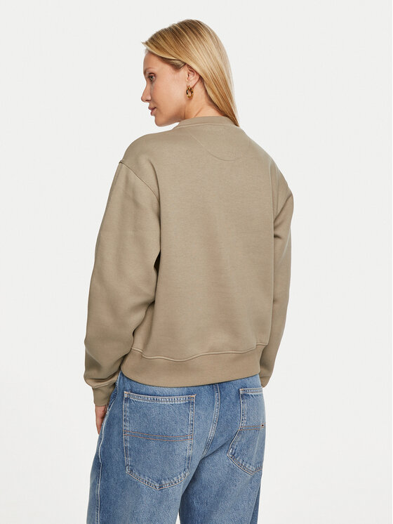 Guess Guess Bluza Icon W4YQ25 KB681 Zielony Relaxed Fit