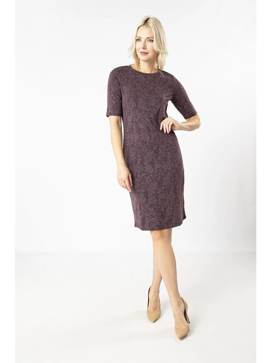 QUIOSQUE QUIOSQUE Každodenné šaty BURGUNDEA DRESS Bordová Regular Fit