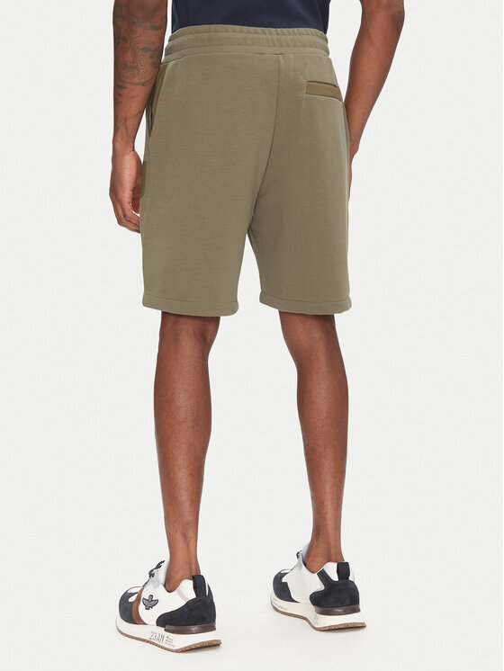 Aeronautica Militare Aeronautica Militare Pantaloni scurți sport 251BF020F584 Kaki Regular Fit