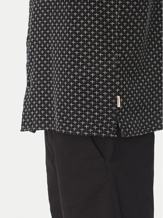Jack&Jones Jack&Jones Košile Luke 12277185 Černá Relaxed Fit