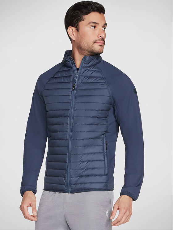 Skechers Prechodná bunda Goshield Hybrid Jacket JA23 Tmavomodrá Regular Fit