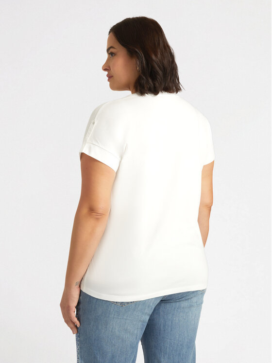 Fiorella Rubino Fiorella Rubino T-shirt G253L008059N011 Bianco Regular Fit