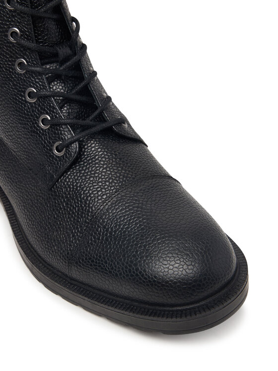 Tommy Hilfiger Tommy Hilfiger Polacchine Cleated Hilifger Scotch Lth Boot FM0FM06081 Nero