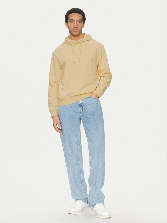 HUGO HUGO Majica dugih rukava Dapo 50486478 Bež Relaxed Fit