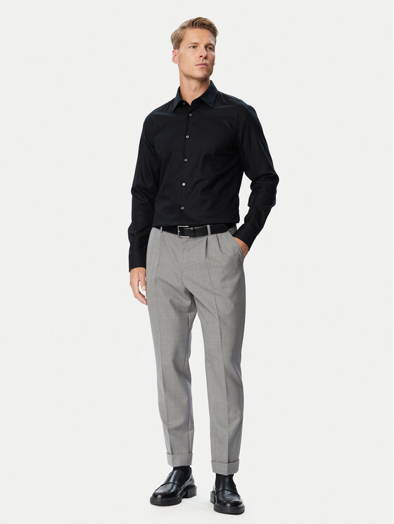 BOSS BOSS Särk H-Hank-K-C1-261 50560628 Must Slim Fit