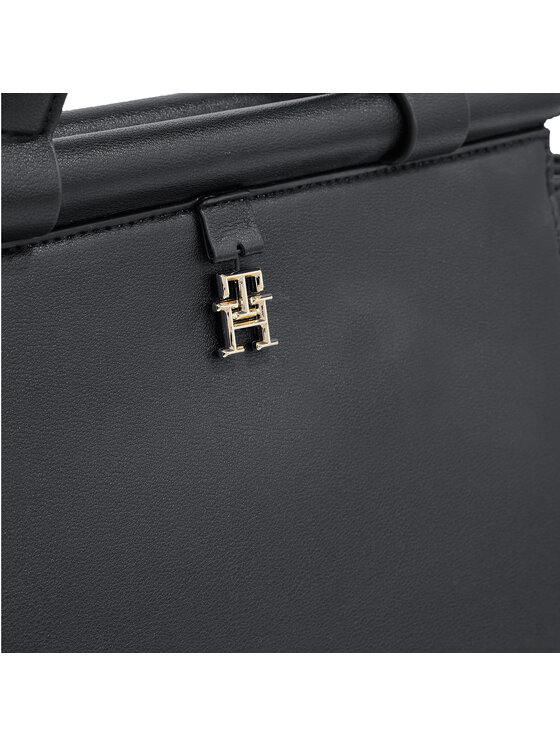 Tommy Hilfiger Tommy Hilfiger Handtasche Th Feminine Small Tote AW0AW15250 Schwarz