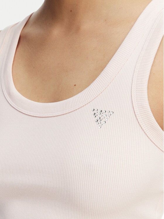 Guess Guess Top V6GP07 K2987 Svijetlo roza Slim Fit
