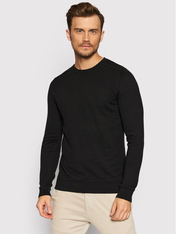 Selected Homme Selected Homme Sveter Berg 16074682 Čierna Regular Fit