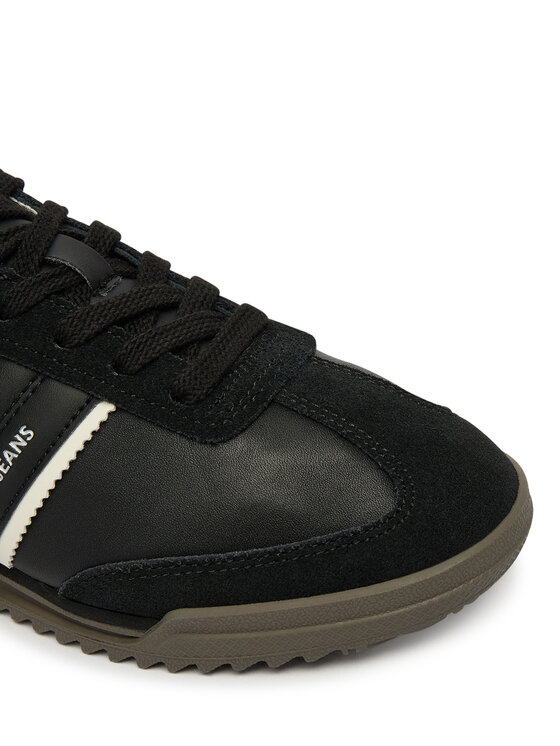 Tommy Jeans Tommy Jeans Sneakers Tjw Low Profile Runner Lthr Mix EN0EN03001 Negru
