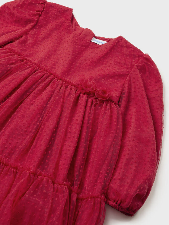Mayoral Mayoral Vestito elegante 2.971 Rosso Regular Fit