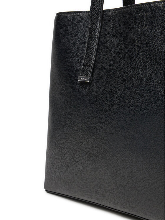 Calvin Klein Calvin Klein Torebka Ck Plaque Medium Shopper K60K612782 Czarny