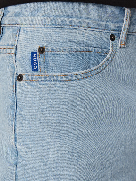 HUGO HUGO Jeans kratke hlače Skate Shorts 50555994 Modra Straight Fit