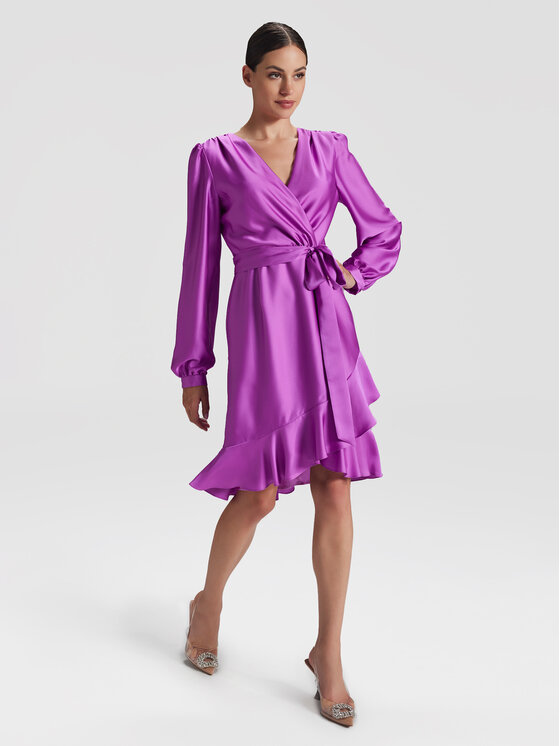 Swing Swing Kokteilinė suknelė 5AG06500 Violetinė Regular Fit