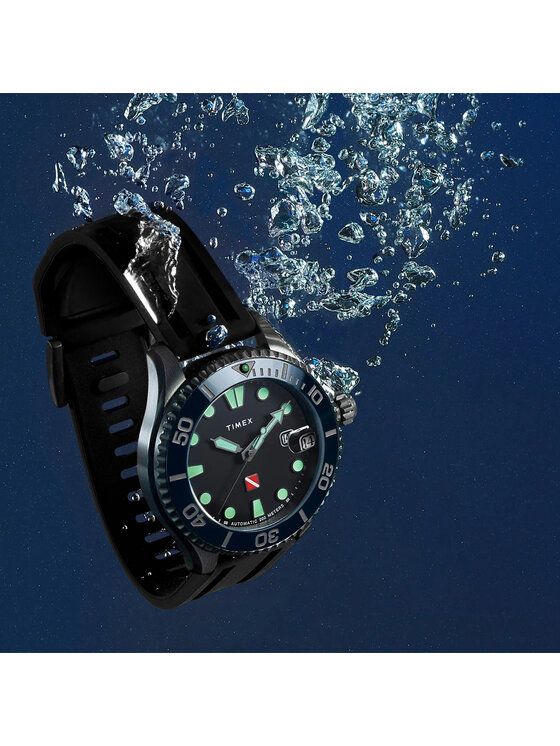 Timex Timex Zegarek TW2W21100 Czarny