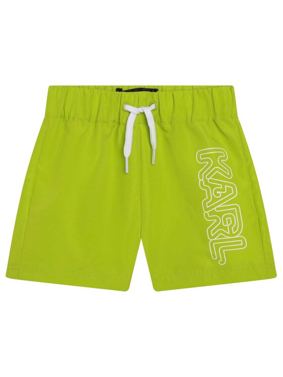 Karl Lagerfeld Kids Karl Lagerfeld Kids Szorty kąpielowe Z90049 Zielony Regular Fit