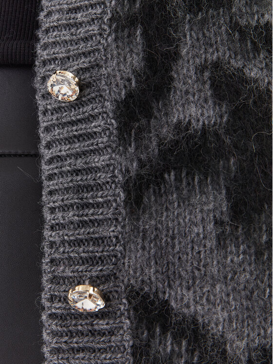 PINKO Pinko Kardigāns Iguana 101712 A14L Pelēks Regular Fit