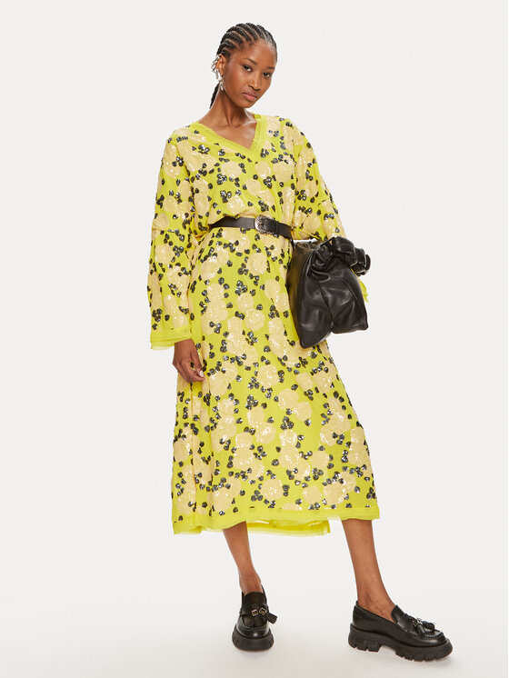 Munthe Munthe Kleid für den Alltag Olight 242130024226 Gelb Oversize