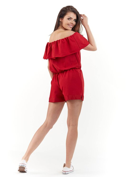 Infinite You Infinite You Sukienka codzienna M164 Czerwony Basic Fit