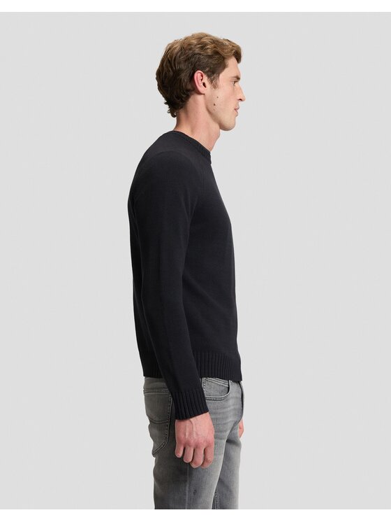 Lee Lee Sweter RAGLAN SWEATER Czarny Regular Fit