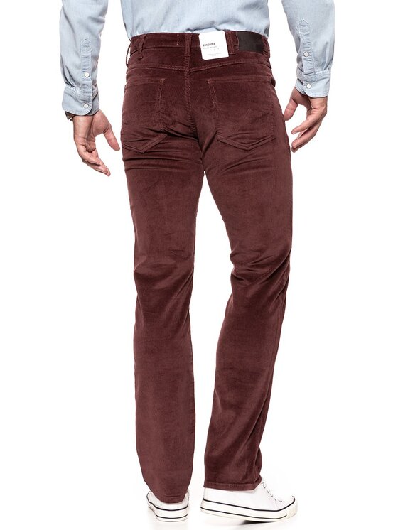 Wrangler Wrangler Spodnie materiałowe ARIZONA Brązowy Straight Fit