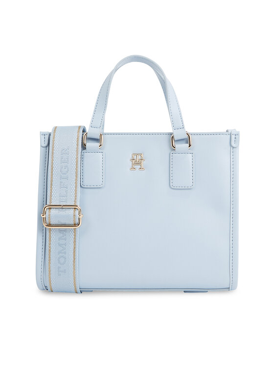 Tommy Hilfiger Tommy Hilfiger Handtasche Th Monotype Mini Tote AW0AW15977 Himmelblau