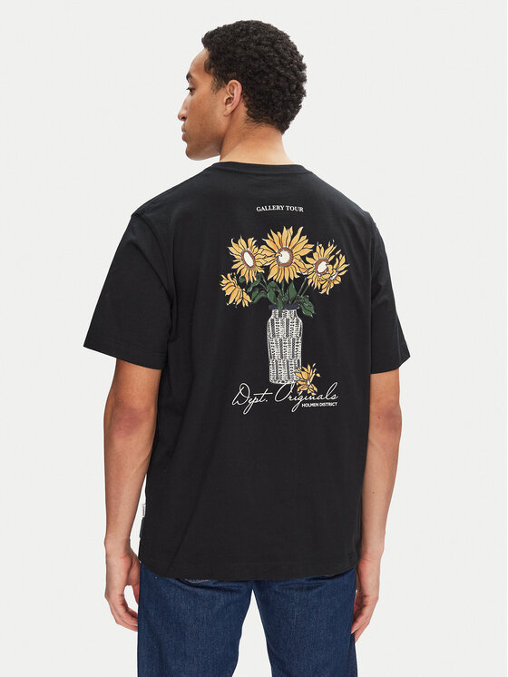 Jack&Jones Jack&Jones Majica Islington 12273015 Črna Loose Fit
