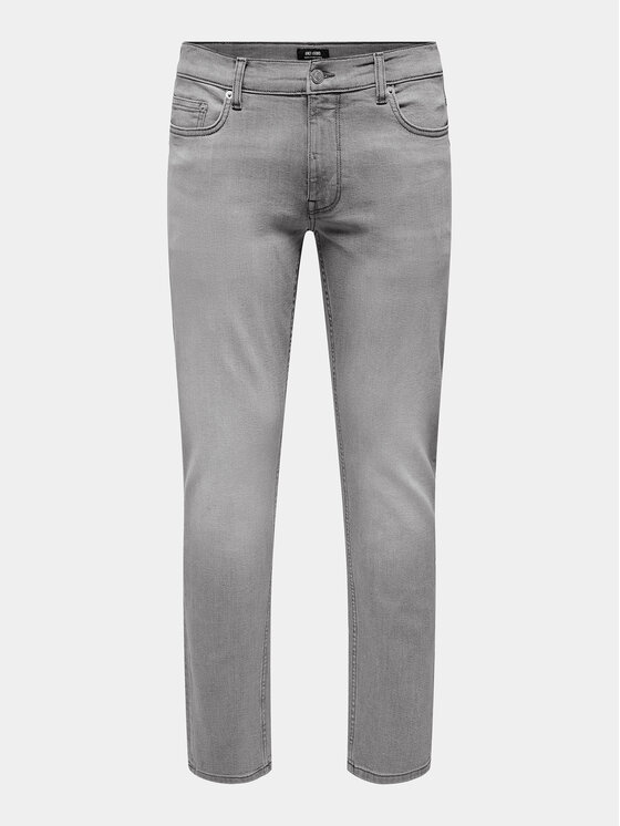 Only & Sons Only & Sons Jeansy Loom 22027617 Šedá Slim Fit