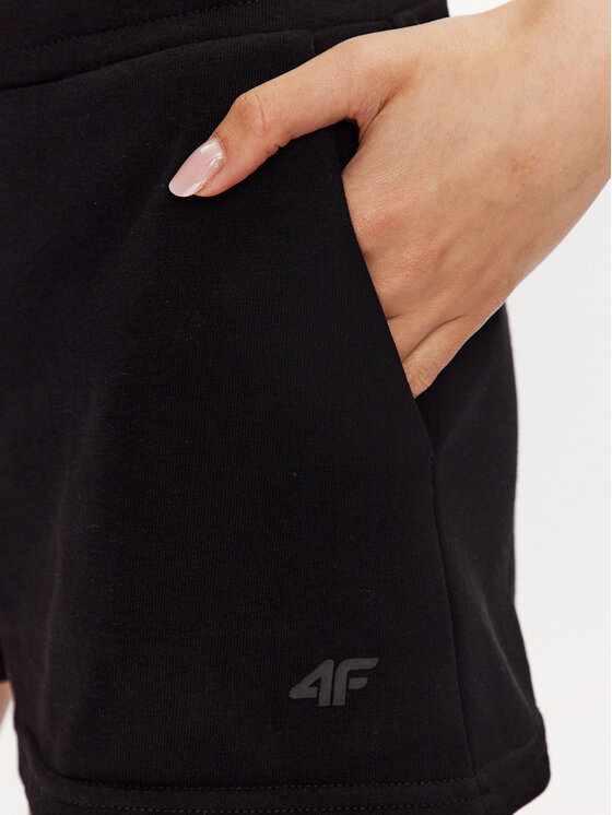 4F 4F Спортни шорти 4FSS23TSHOF175 Черен Regular Fit
