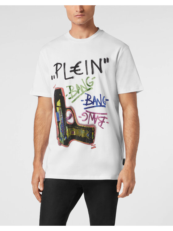 PHILIPP PLEIN PHILIPP PLEIN T-shirt 23467 Bianco Regular Fit