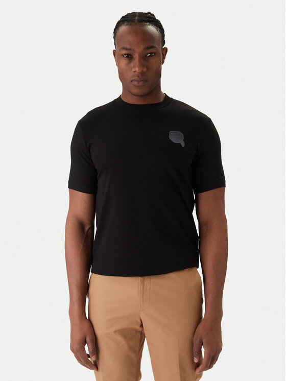 KARL LAGERFELD KARL LAGERFELD Póló 755023 561235 Fekete Regular Fit