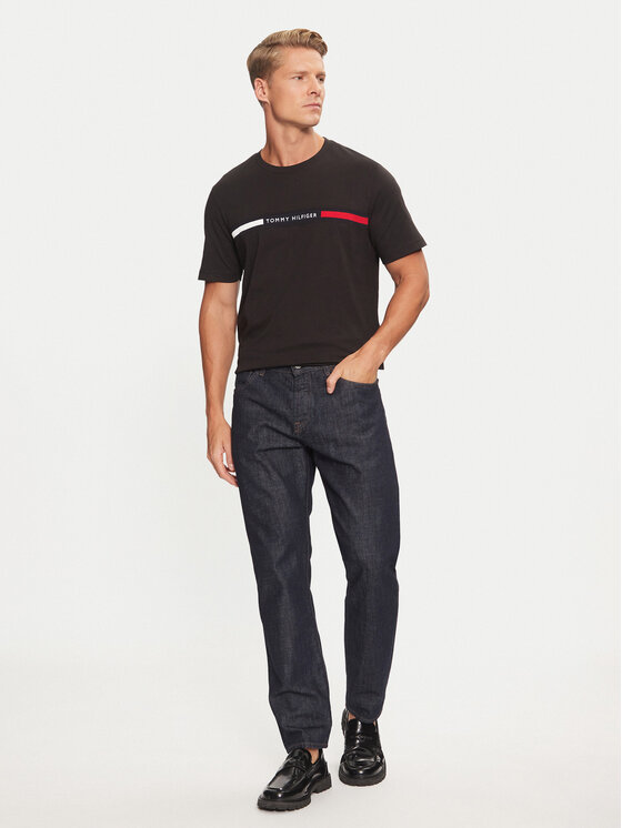 Tommy Hilfiger Tommy Hilfiger T-särk MW0MW36498 Must Regular Fit