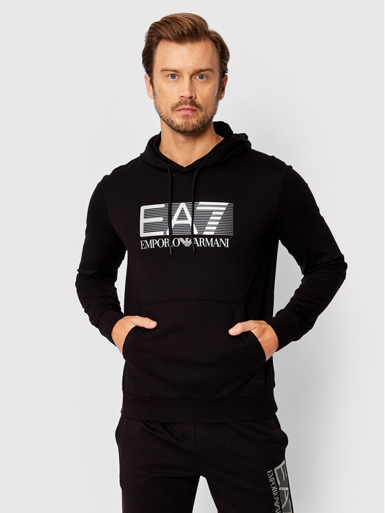 EA7 Emporio Armani EA7 Emporio Armani Mikina 6LPM62 PJ05Z 0200 Černá Regular Fit