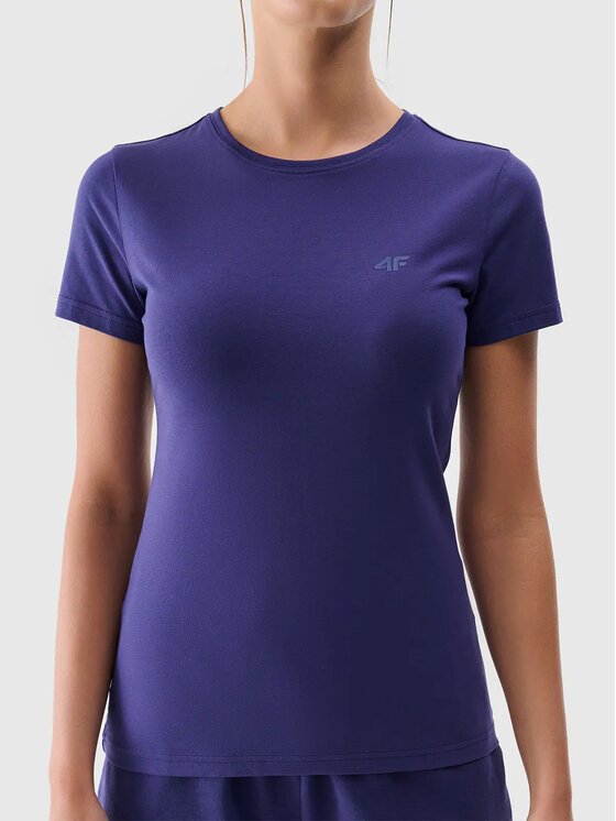 4F 4F T-shirt 4FWMM00TTSHF2255-31S Blu Slim Fit