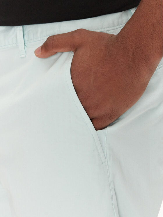 BOSS BOSS Šortky z materiálu Chino-Slim-Shorts 50536723 Světle modrá Regular Fit