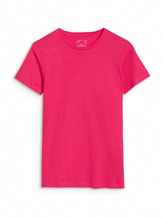 4F 4F T-Shirt COMMON GROUND Różowy Slim Fit