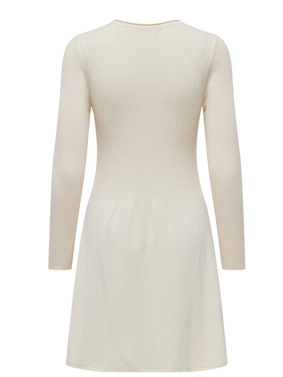ONLY ONLY Rochie tricotată 15185761 Écru Regular Fit