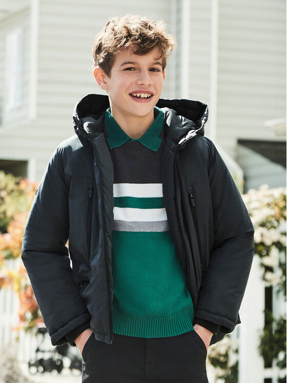 Mayoral Mayoral Зимно яке 7460 Сив Regular Fit