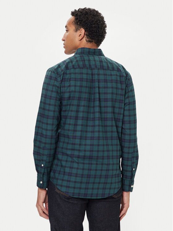 Tommy Hilfiger Tommy Hilfiger Košulja MW0MW41493 Zelena Regular Fit