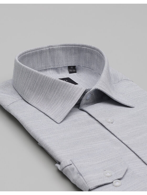 Borgio Borgio Koszula fabrizia 00545 Szary Classic Fit