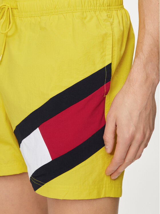 Tommy Hilfiger Tommy Hilfiger Szorty kąpielowe UM0UM02048 Żółty Slim Fit