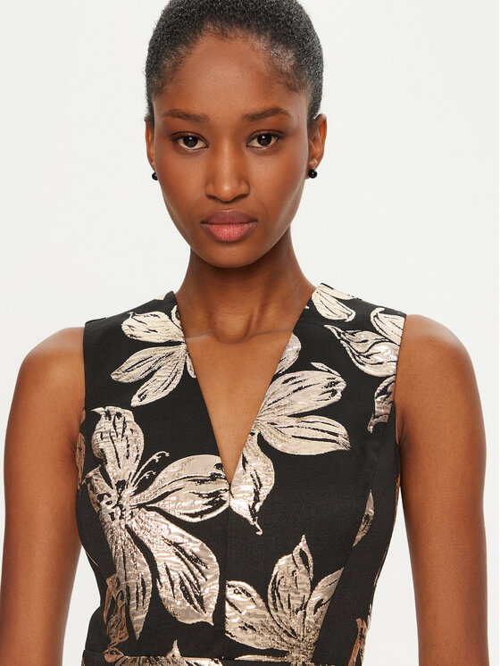 Rinascimento Rinascimento Rochie cocktail CFC0121716003 Negru Regular Fit