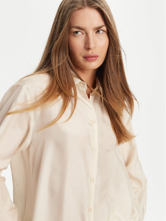 Marella Marella Camicia Alec 2513111015 Écru Regular Fit
