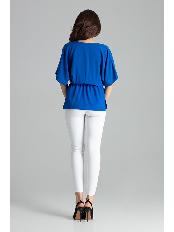 Lenitif Lenitif Blusa L063 Blu Regular Fit