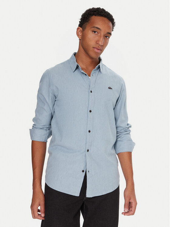 Quiksilver Quiksilver Marškiniai Premium Stretch EQYWT04670 Žydra Regular Fit